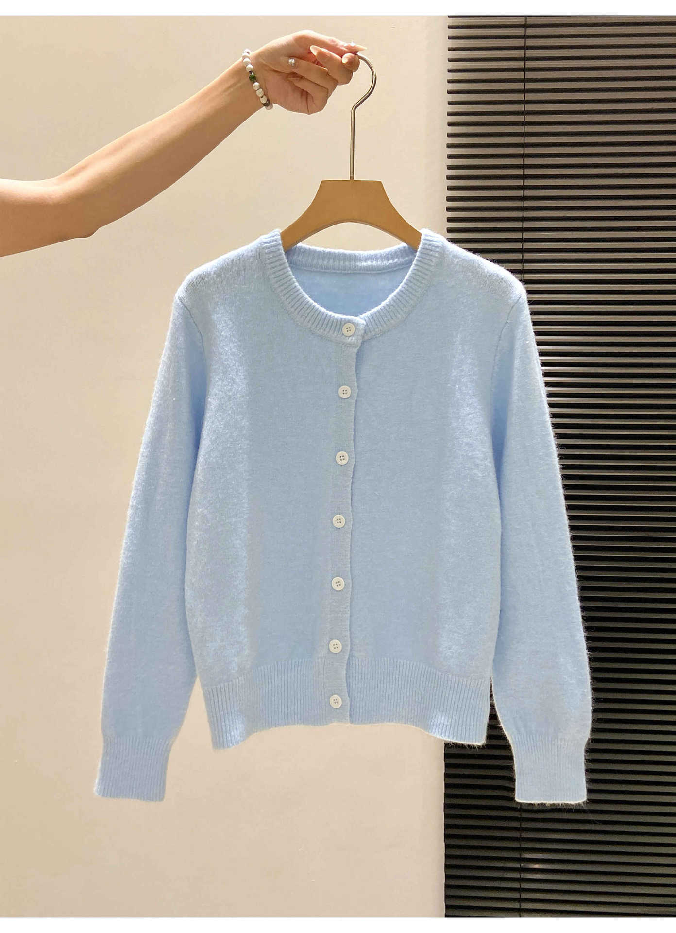 Solid Color Women's Knit Cardi - Winter Clothing Colors ulasan dan harga