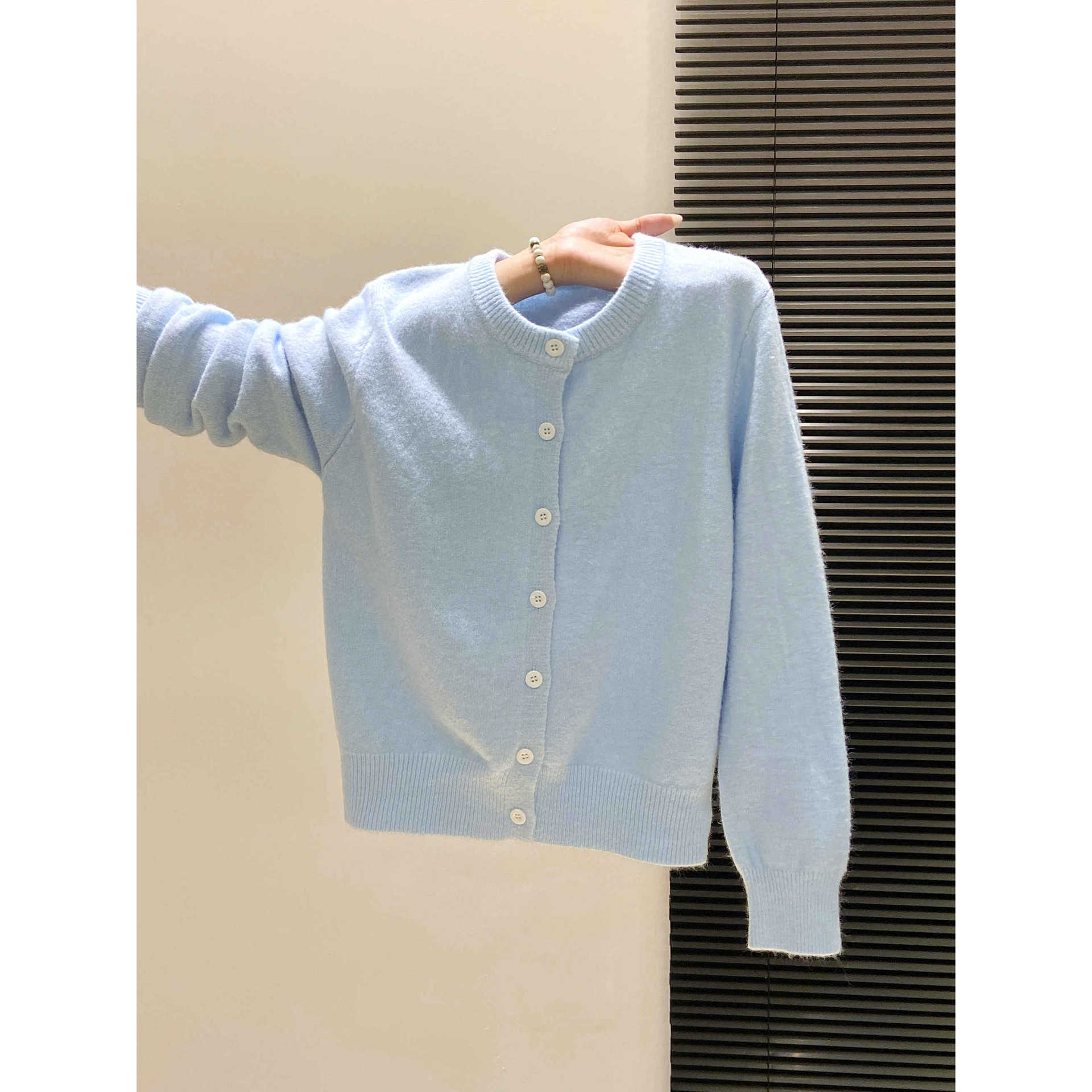 Solid Color Women's Knit Cardi - Winter Clothing Colors ulasan dan harga