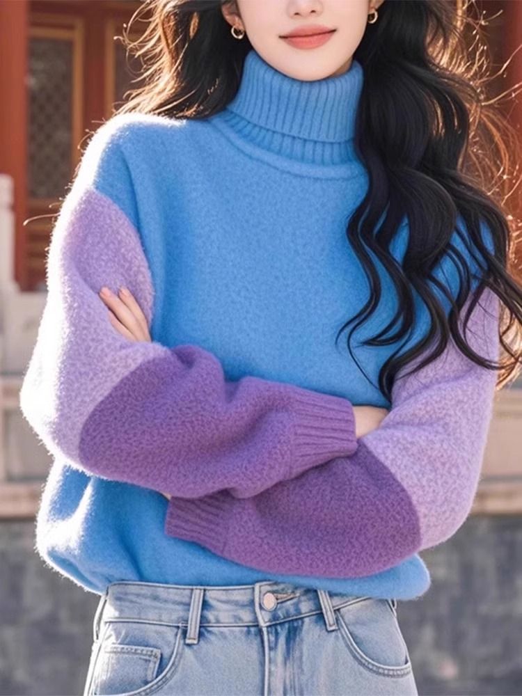 Stylish Contrasting Colors Spl - Winter Clothing Colors ulasan dan harga