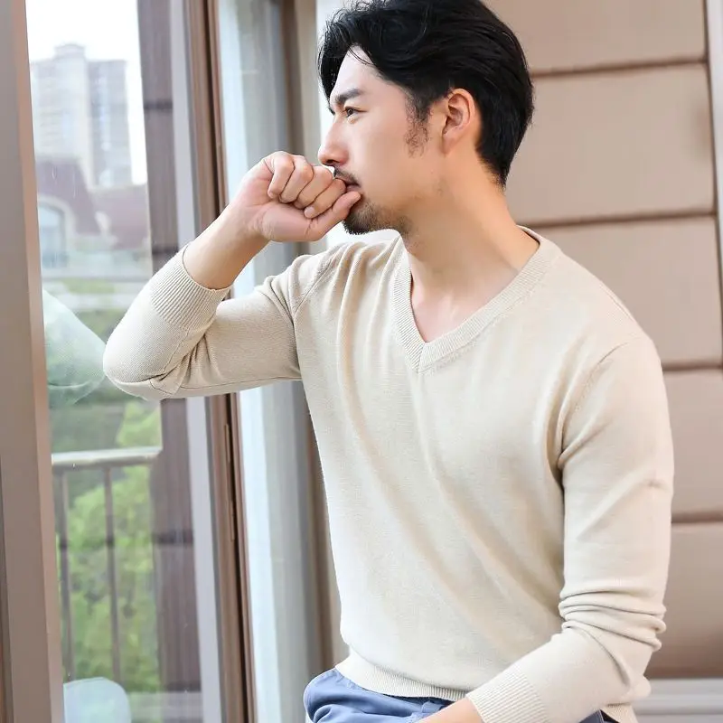 Man Clothes Pullovers Solid Co - Winter Clothing Colors ulasan dan harga