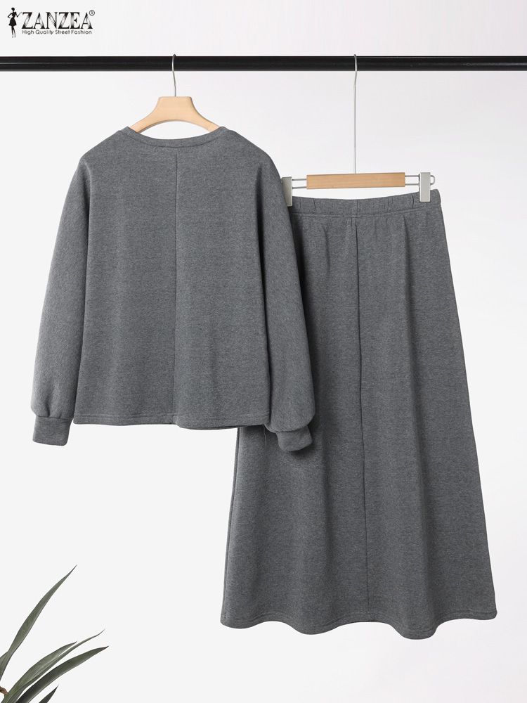 ZANZEA Women Autumn Pullover S - Winter Clothing Korean ulasan dan harga