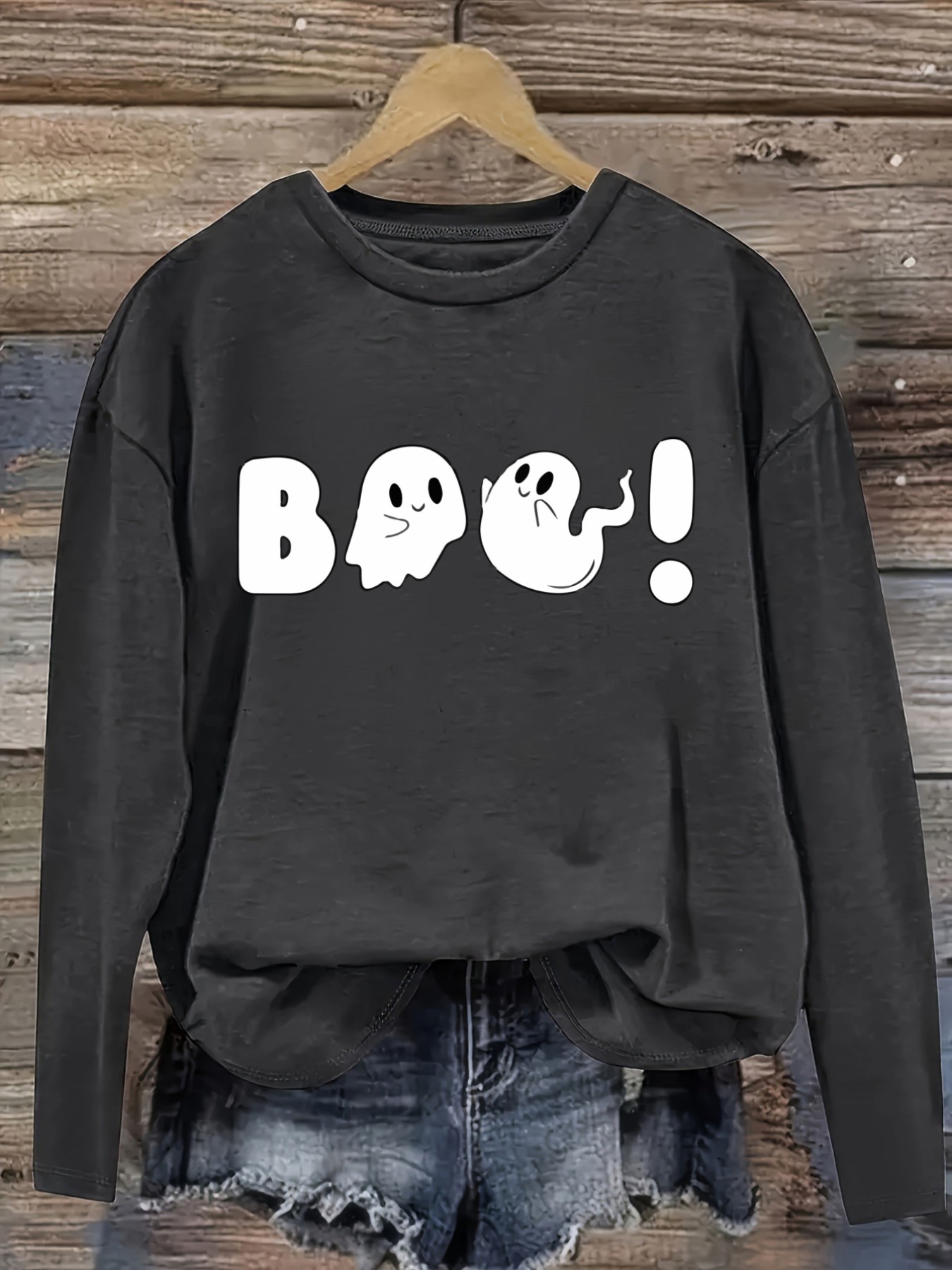Women's Casual Long Sleeve Cre - Winter Clothing ulasan dan harga