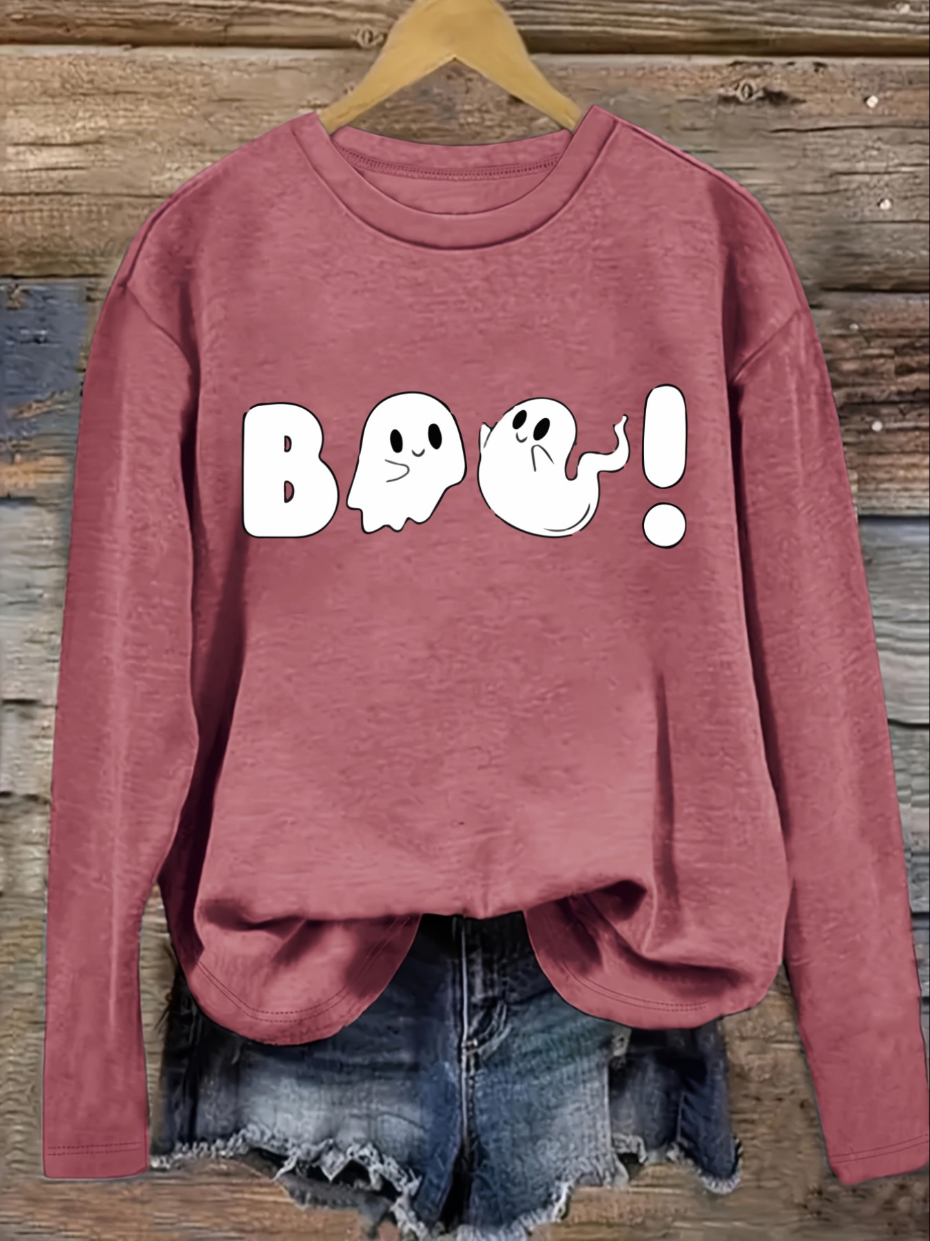 Women's Casual Long Sleeve Cre - Winter Clothing ulasan dan harga