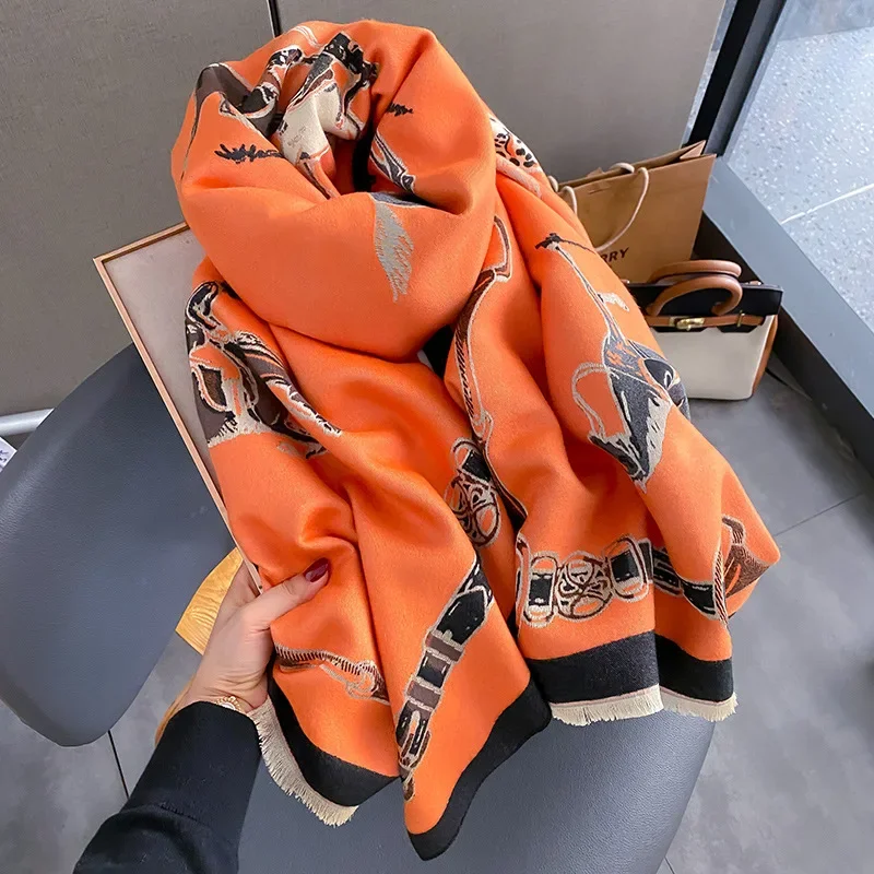 2024 Luxury Warm Pashmina Shaw - Cashmere Scarf Wrap ulasan dan harga