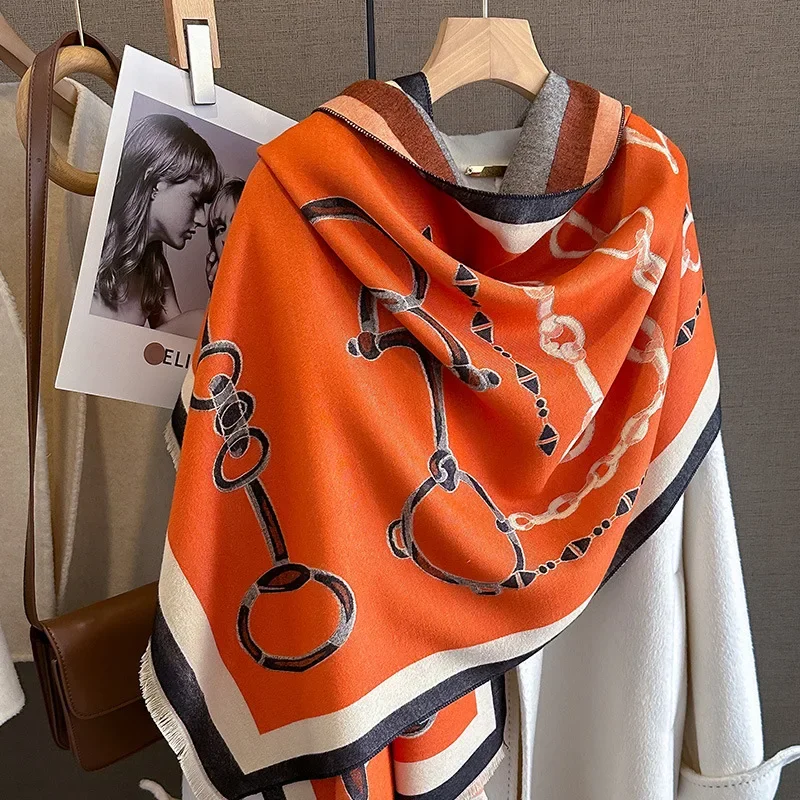 2024 Luxury Warm Pashmina Shaw - Cashmere Scarf Wrap ulasan dan harga