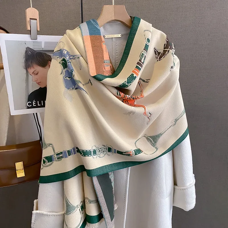 2024 Luxury Warm Pashmina Shaw - Cashmere Scarf Wrap ulasan dan harga